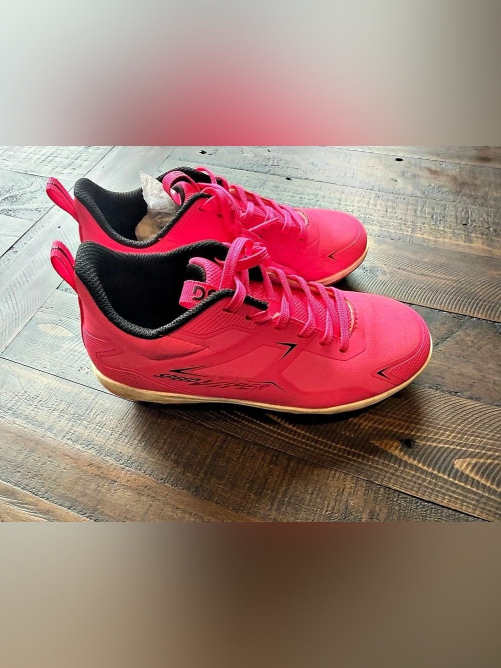 DSG Girls Softball Cleats Pink & White